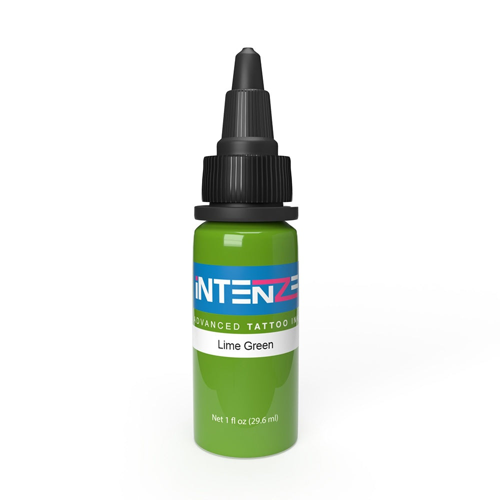 Lime Green — Intenze Tattoo Ink — Pick Size - Ultimate Tattoo Supply