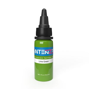 Lime Green — Intenze Tattoo Ink — Pick Size - Ultimate Tattoo Supply