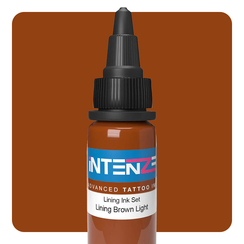 Lining Brown Light — Intenze Color Lining Series — Pick Size - Ultimate Tattoo Supply