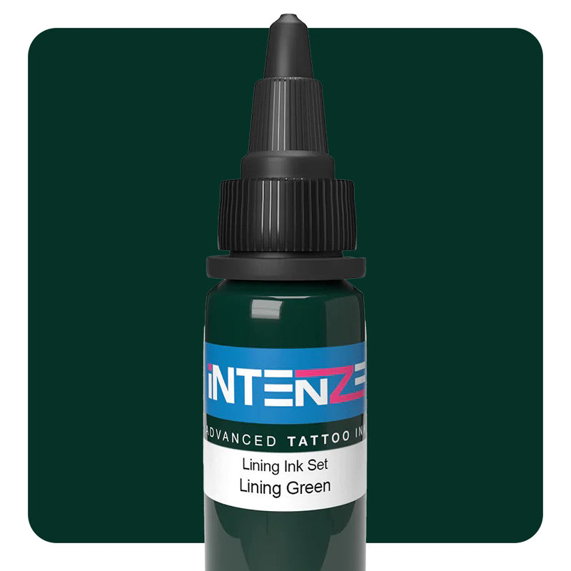 Lining Green — Intenze Color Lining Series — 1oz Bottle - Ultimate Tattoo Supply