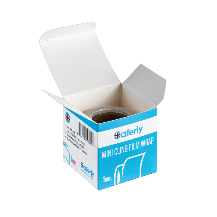 Saferly Medical Mini Cling Film Wrap — 4.2cm x 200m Roll - Ultimate Tattoo SupplySaferly Medical Mini Cling Film Wrap — 4.2cm x 200m Roll