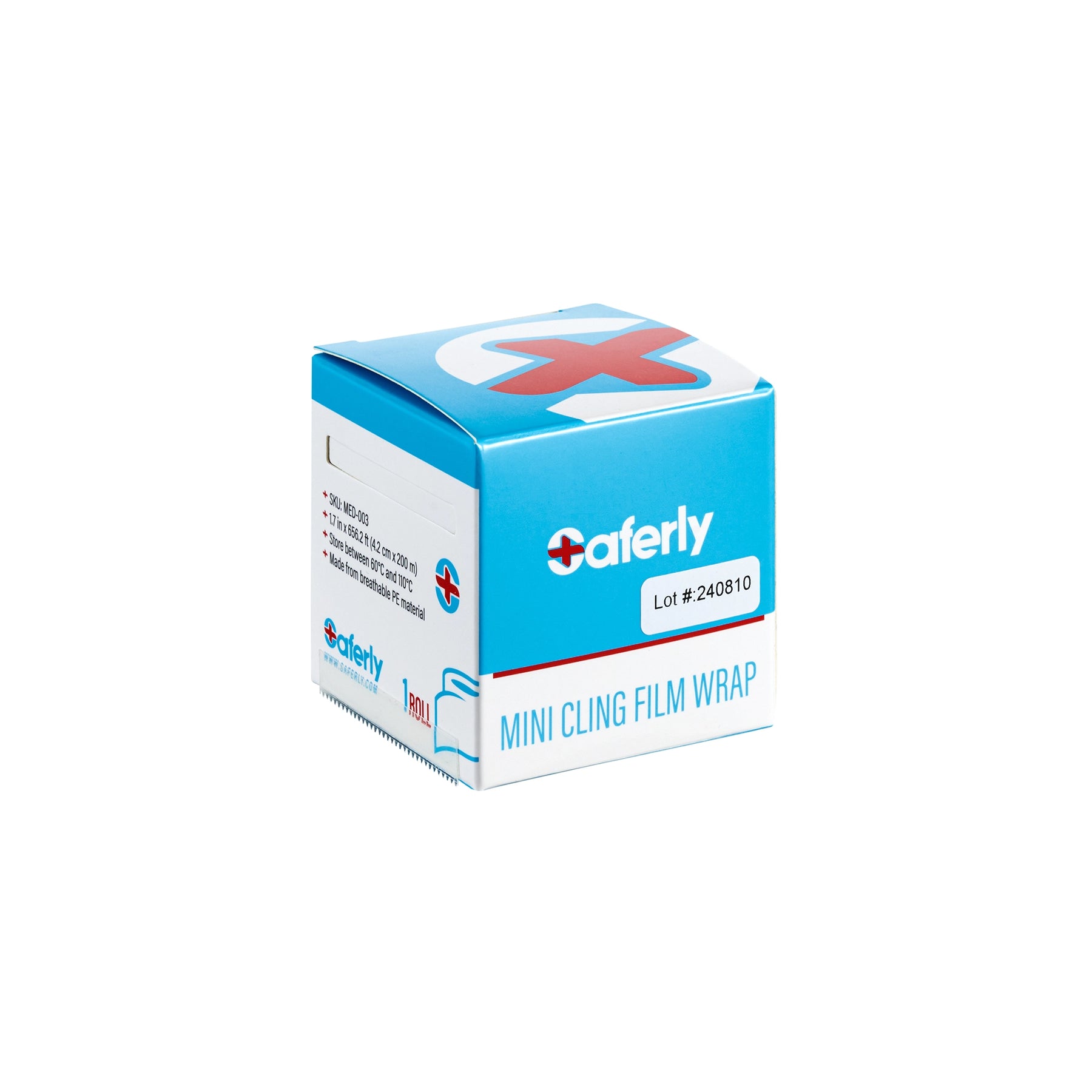 Saferly Medical Mini Cling Film Wrap — 4.2cm x 200m Roll - Ultimate Tattoo Supply