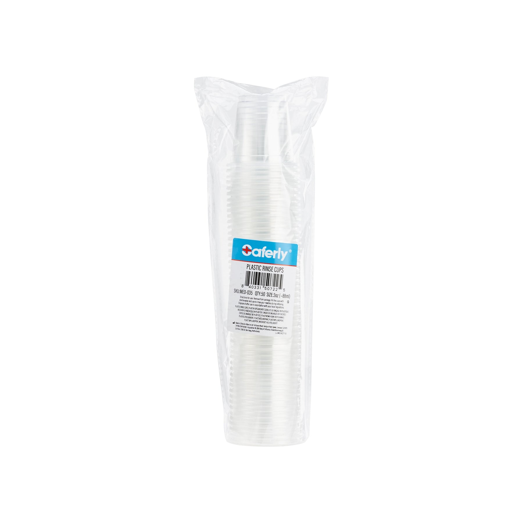 Saferly Disposable Plastic Rinse Cups – Pick Size - Ultimate Tattoo Supply