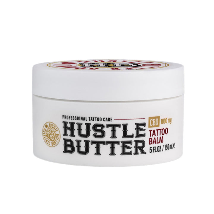 Hustle Butter CBD Tattoo Balm — 5oz Tub - Ultimate Tattoo SupplyHustle Butter CBD Tattoo Balm — 5oz Tub