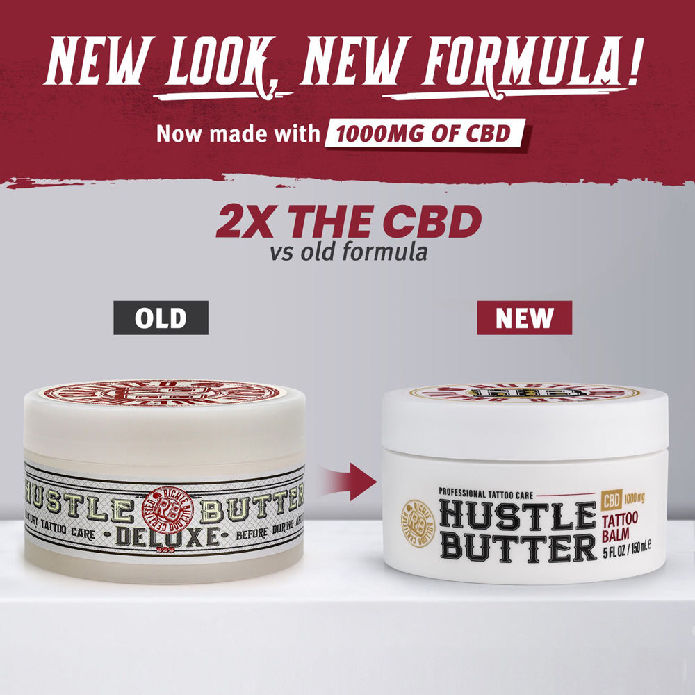 Hustle Butter CBD Tattoo Balm — 5oz Tub - Ultimate Tattoo Supply