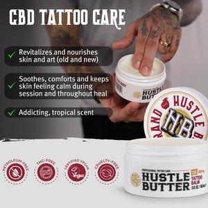 Hustle Butter CBD Tattoo Balm — 5oz Tub - Ultimate Tattoo Supply