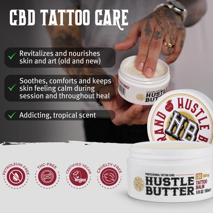 Richie Bulldog Certified Hustle Butter CBD Luxe — 5oz Tub - Ultimate Tattoo SupplyRichie Bulldog Certified Hustle Butter CBD Luxe — 5oz Tub