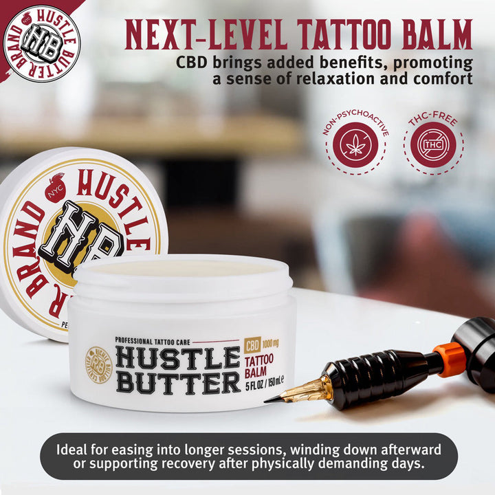 Richie Bulldog Certified Hustle Butter CBD Luxe — 5oz Tub - Ultimate Tattoo SupplyRichie Bulldog Certified Hustle Butter CBD Luxe — 5oz Tub