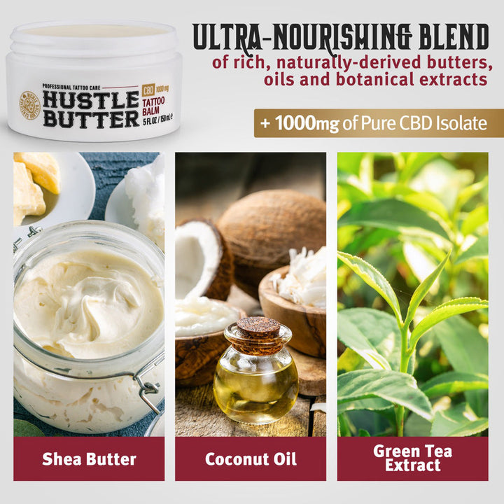 Richie Bulldog Certified Hustle Butter CBD Luxe — 5oz Tub - Ultimate Tattoo SupplyRichie Bulldog Certified Hustle Butter CBD Luxe — 5oz Tub