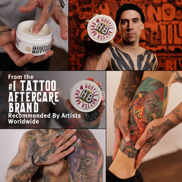 Hustle Butter CBD Tattoo Balm — 5oz Tub - Ultimate Tattoo SupplyHustle Butter CBD Tattoo Balm — 5oz Tub