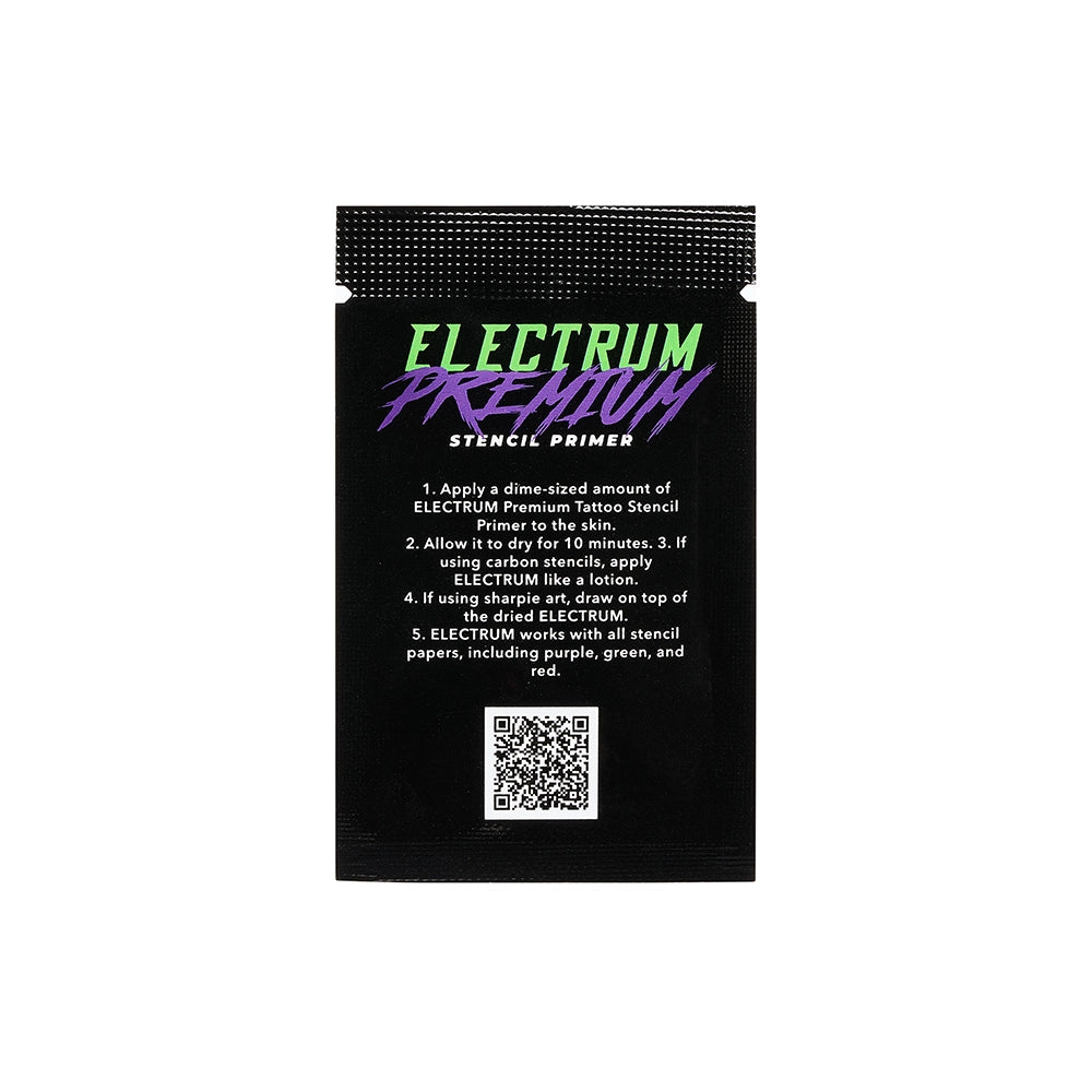Electrum Premium Tattoo Stencil Primer — .10oz Sample Packet - Ultimate Tattoo Supply