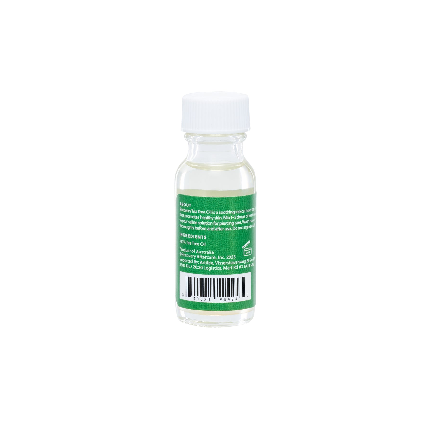 Recovery Aftercare Tea Tree Oil 1/2oz Bottle - Ultimate Tattoo Supply