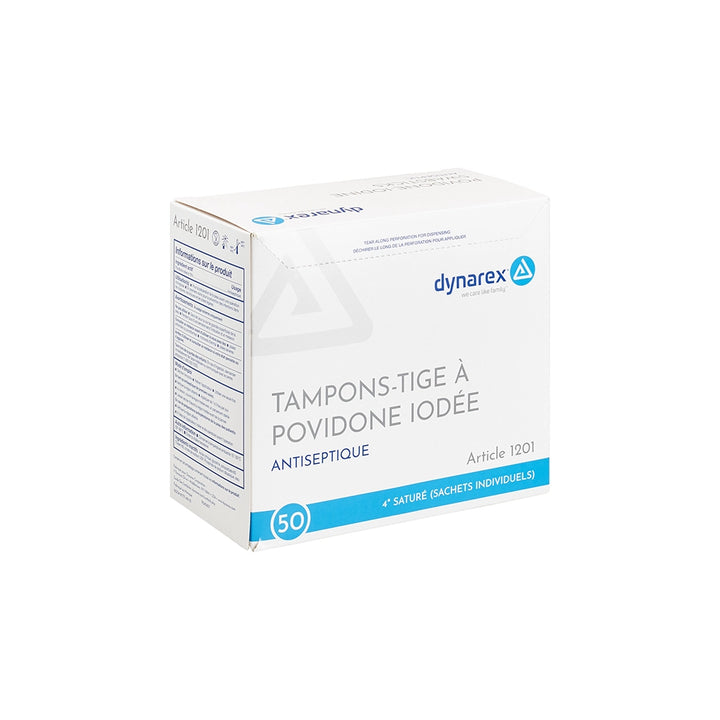 Dynarex Povidone Iodine Swabsticks 50/bx - Ultimate Tattoo SupplyDynarex Povidone Iodine Swabsticks 50/bx