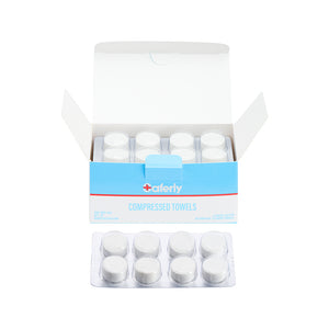 Saferly Lustra Compressed Towels — Box of 32 - Ultimate Tattoo Supply