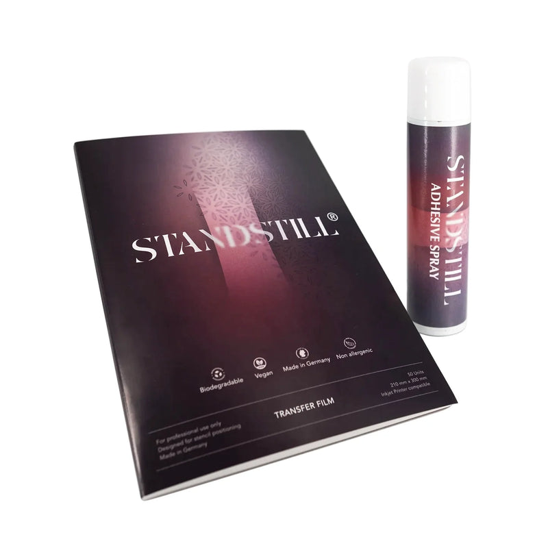 STANDSTILL Professional Bundle with Adhesive Spray 50 Sheets - Ultimate Tattoo Supply