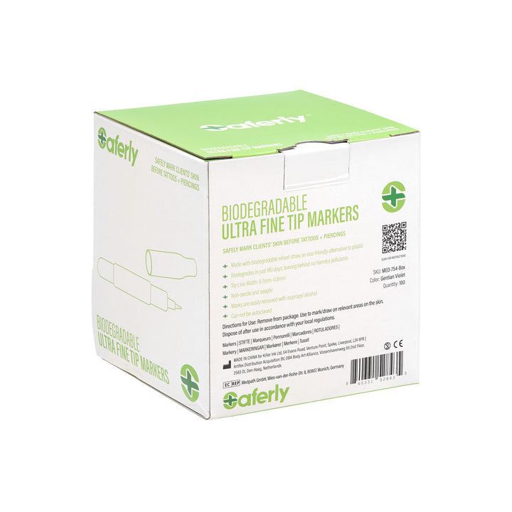 Saferly Biodegradable Mini Markers - Ultimate Tattoo Supply