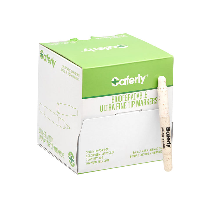Saferly Biodegradable Mini Markers - Ultimate Tattoo Supply