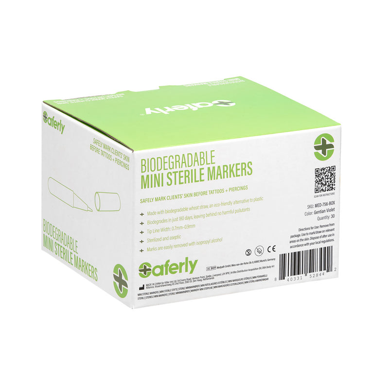 Saferly Biodegradable Mini Sterile Markers - Ultimate Tattoo Supply