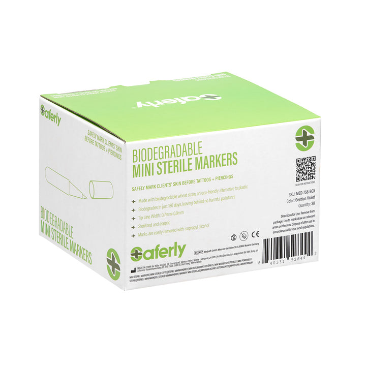 Saferly Biodegradable Mini Sterile Markers — Pick Size - Ultimate Tattoo Supply