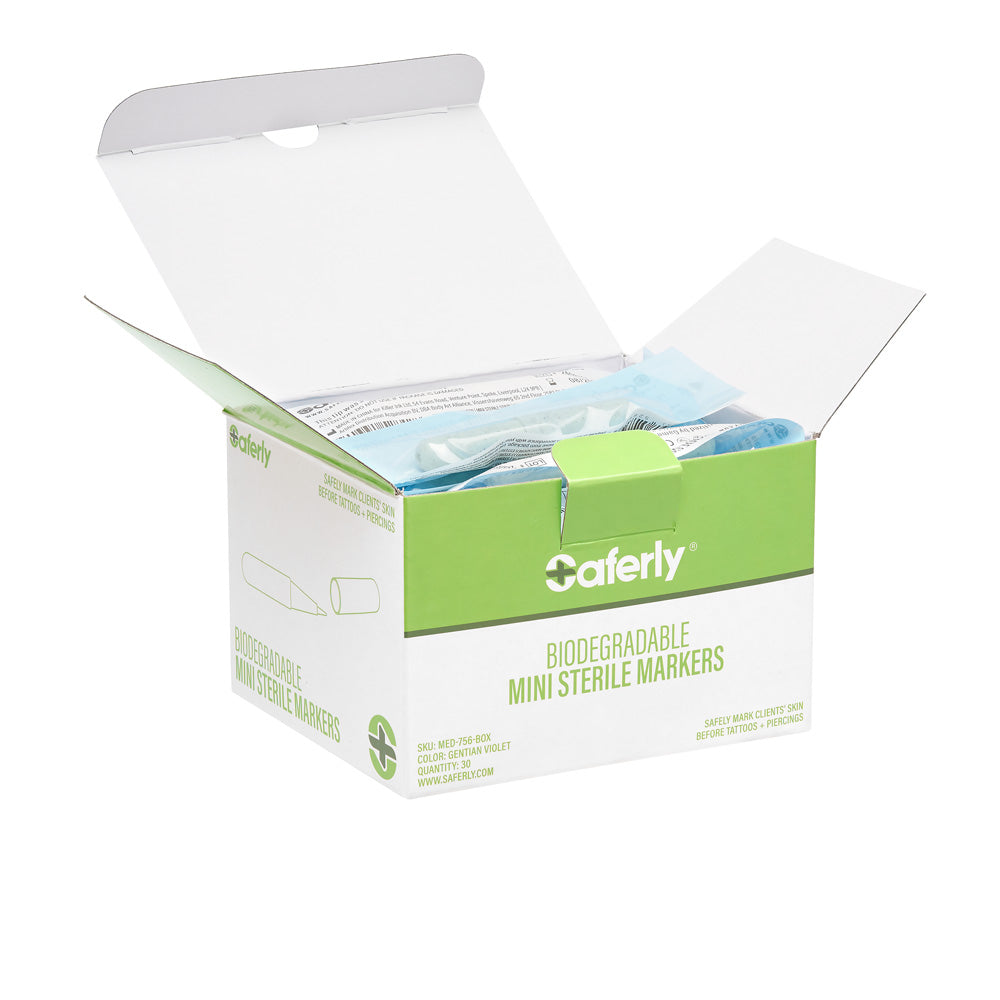 Saferly Biodegradable Mini Sterile Markers - Ultimate Tattoo Supply