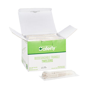 Saferly Medical Biodegradable Sterilized Triangle Tip Tweezers — Box of 25 - Ultimate Tattoo Supply