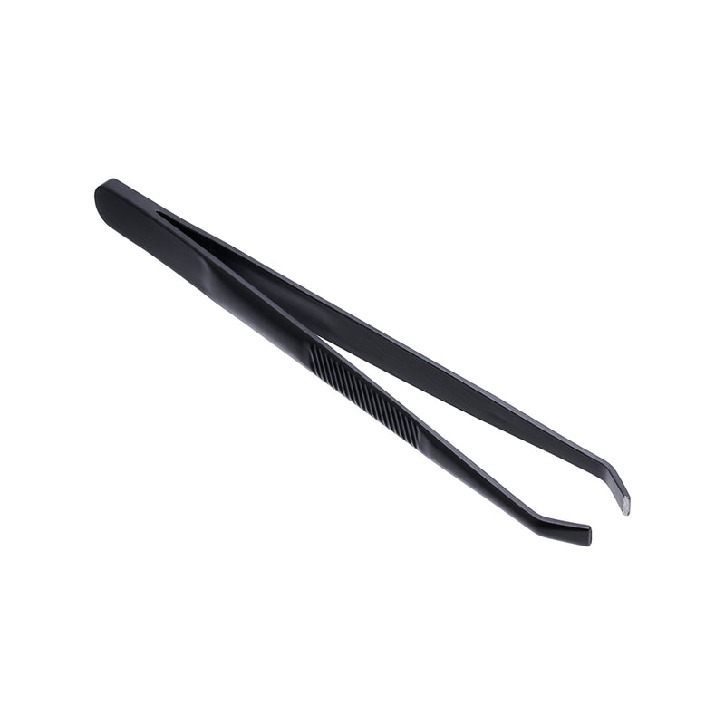 Saferly Anti-Static Black Slanted Tweezers - Ultimate Tattoo Supply