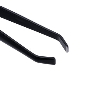 Saferly Anti-Static Black Slanted Tweezers - Ultimate Tattoo Supply