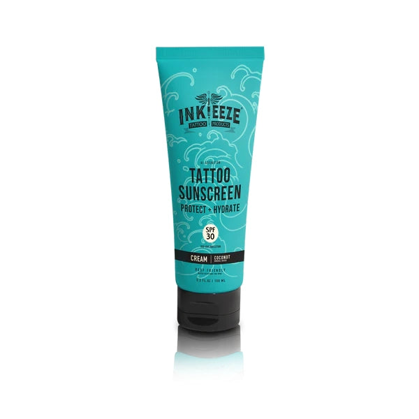 INK-EEZE Hi-Definition Tattoo Sunscreen Cream SPF 30 — 3oz Bottle - Ultimate Tattoo Supply