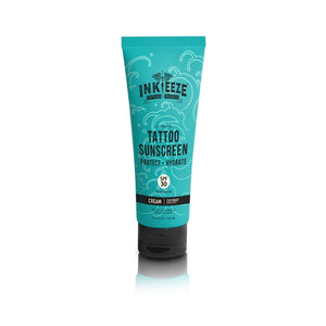 INK-EEZE Hi-Definition Tattoo Sunscreen Cream SPF 30 — 3oz Bottle - Ultimate Tattoo Supply