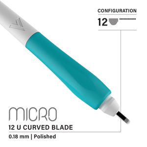 Vertix Micro Microblade - U Curved Blade - Pack of 10 Microblades - Ultimate Tattoo Supply
