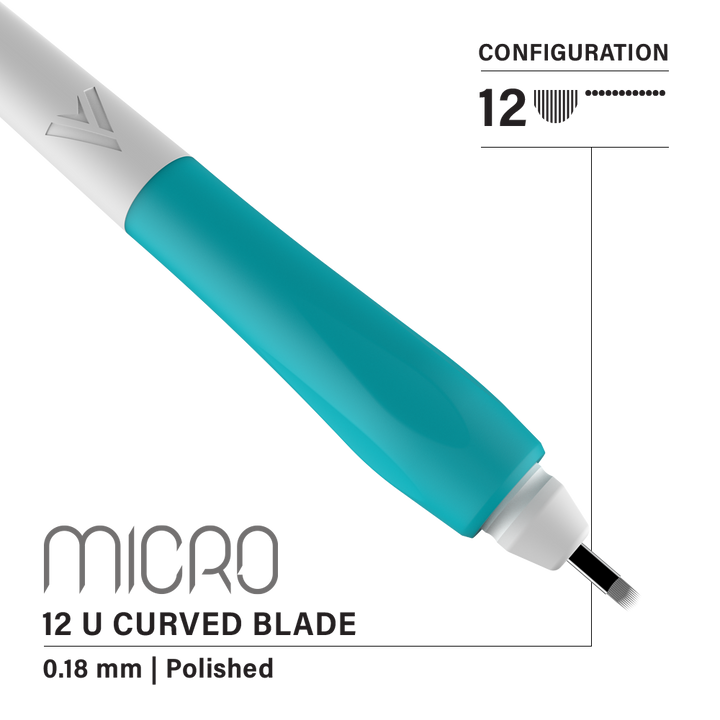 Vertix Micro Microblade - U Curved Blade - Pack of 10 Microblades - Ultimate Tattoo SupplyVertix Micro Microblade - U Curved Blade - Pack of 10 Microblades