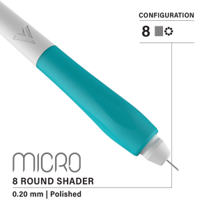 Vertix Micro Microblade - Round Shader Blade - Pack of 10 Microblades - Ultimate Tattoo Supply