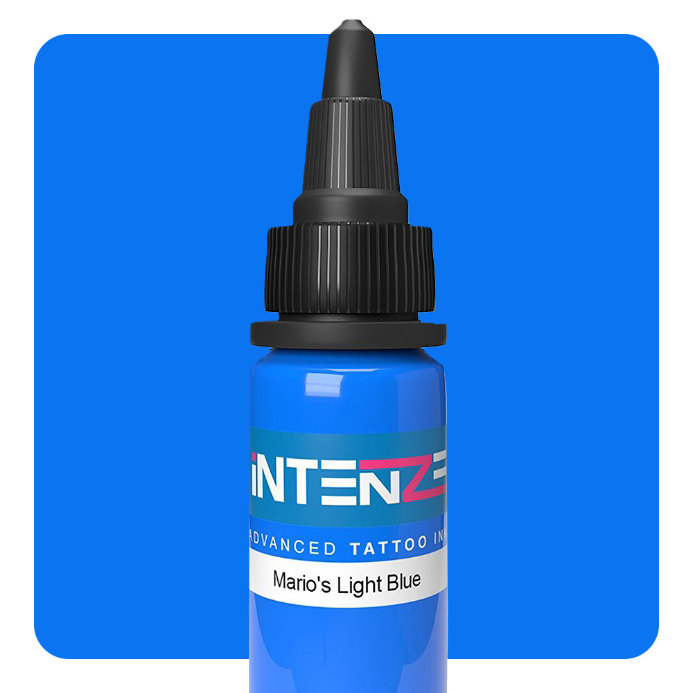 Mario's Light Blue — Intenze Tattoo Ink — Pick Size - Ultimate Tattoo Supply
