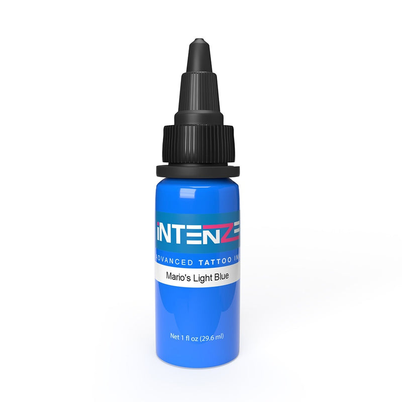 Mario's Light Blue — Intenze Tattoo Ink — Pick Size - Ultimate Tattoo Supply
