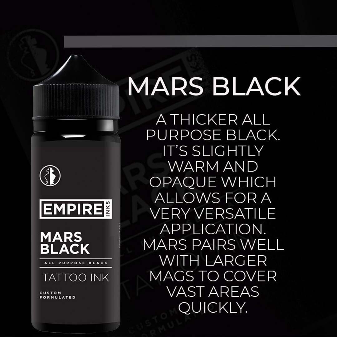 Mars Black — Empire Inks — Pick Your Size - Ultimate Tattoo Supply