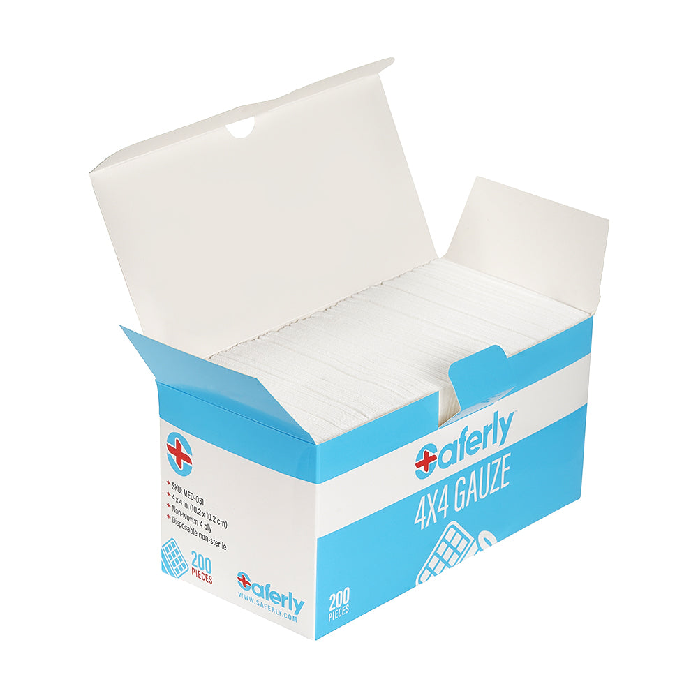Saferly 4"x4" Gauze - Price Per Box of 200 - Ultimate Tattoo Supply