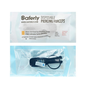Saferly Triangle Disposable Piercing Forceps - Ultimate Tattoo Supply