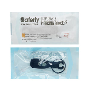 Saferly Disposable Round Piercing Forceps - Ultimate Tattoo Supply