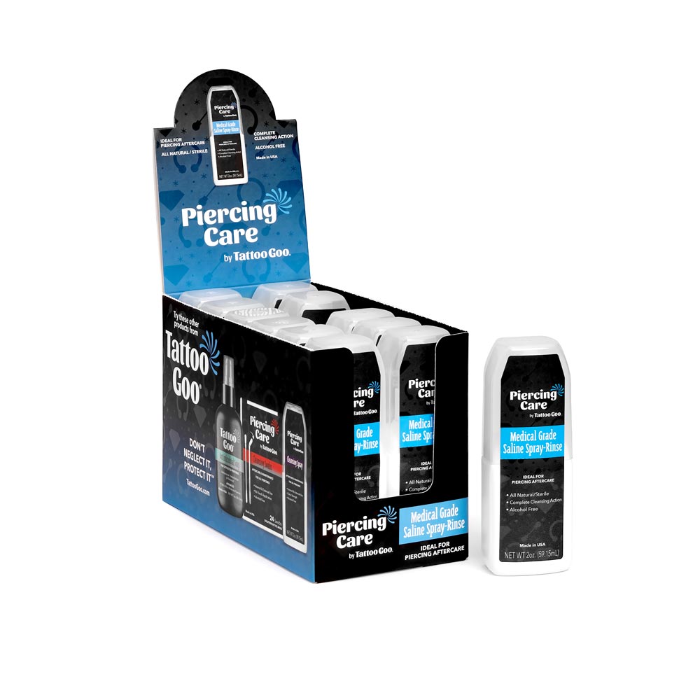 Tattoo Goo Medical Grade Saline Spray — 2oz — Single or Case of 12 - Ultimate Tattoo Supply