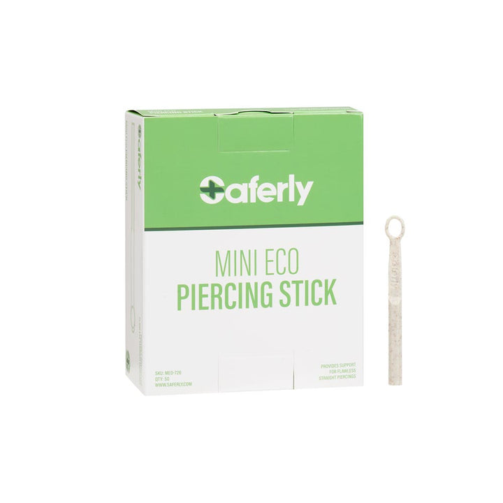 Saferly Biodegradable Mini Eco Piercing Stick — Box of 50 - Ultimate Tattoo SupplySaferly Biodegradable Mini Eco Piercing Stick — Box of 50