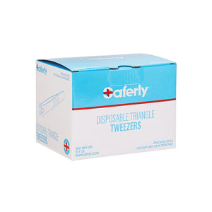 Saferly Medical Sterilized Triangle Tweezers — Single or Case of 25 - Ultimate Tattoo Supply