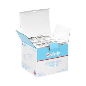 Saferly Medical Sterilized Round Tweezers - Single or Case of 25 - Ultimate Tattoo Supply