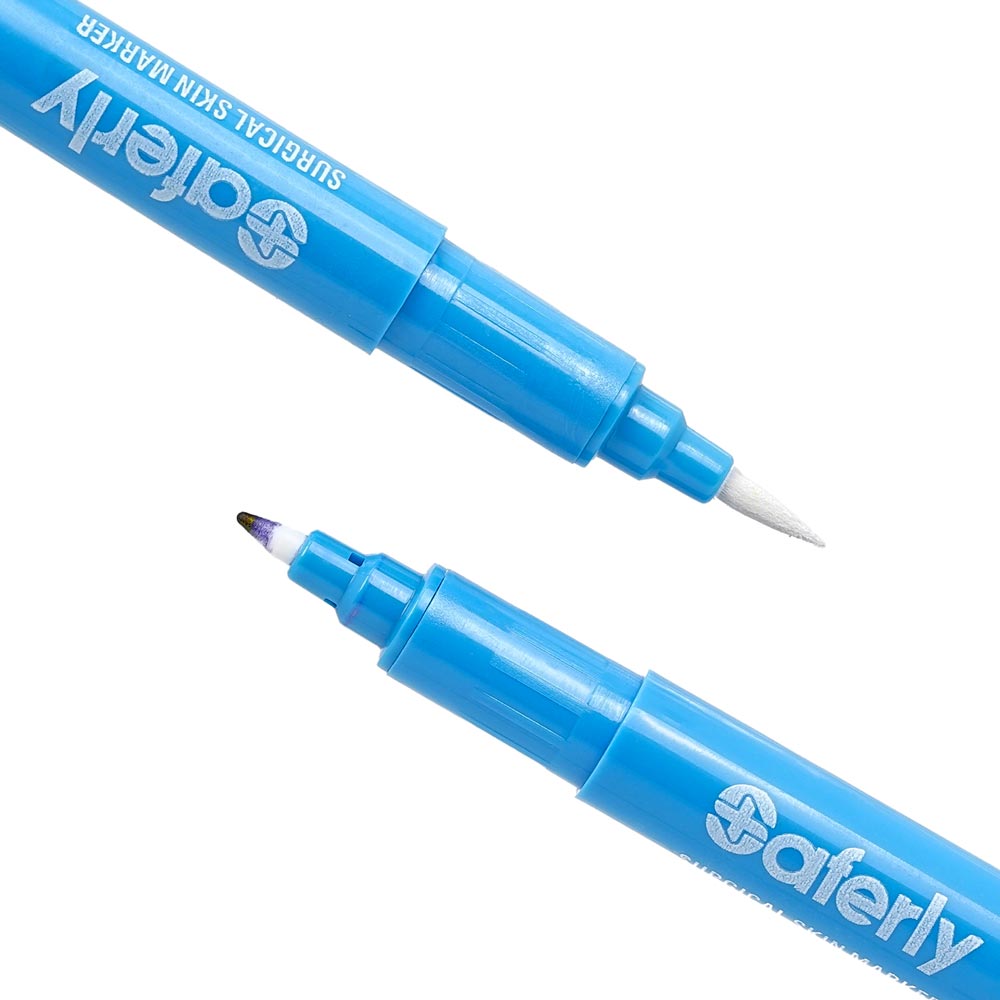 Saferly Fine Tip Surgical Skin Markers — Single or Case of 100 - Ultimate Tattoo Supply