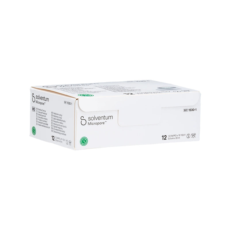 3M Micropore (Paper) Surgical Tape – 1" — Single or Case of 12