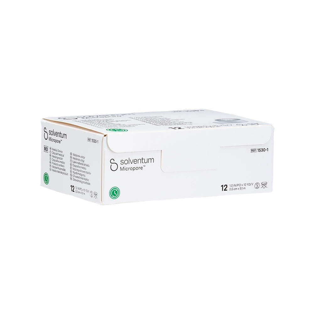3M Micropore (Paper) Surgical Tape – 1" — Single or Case of 12