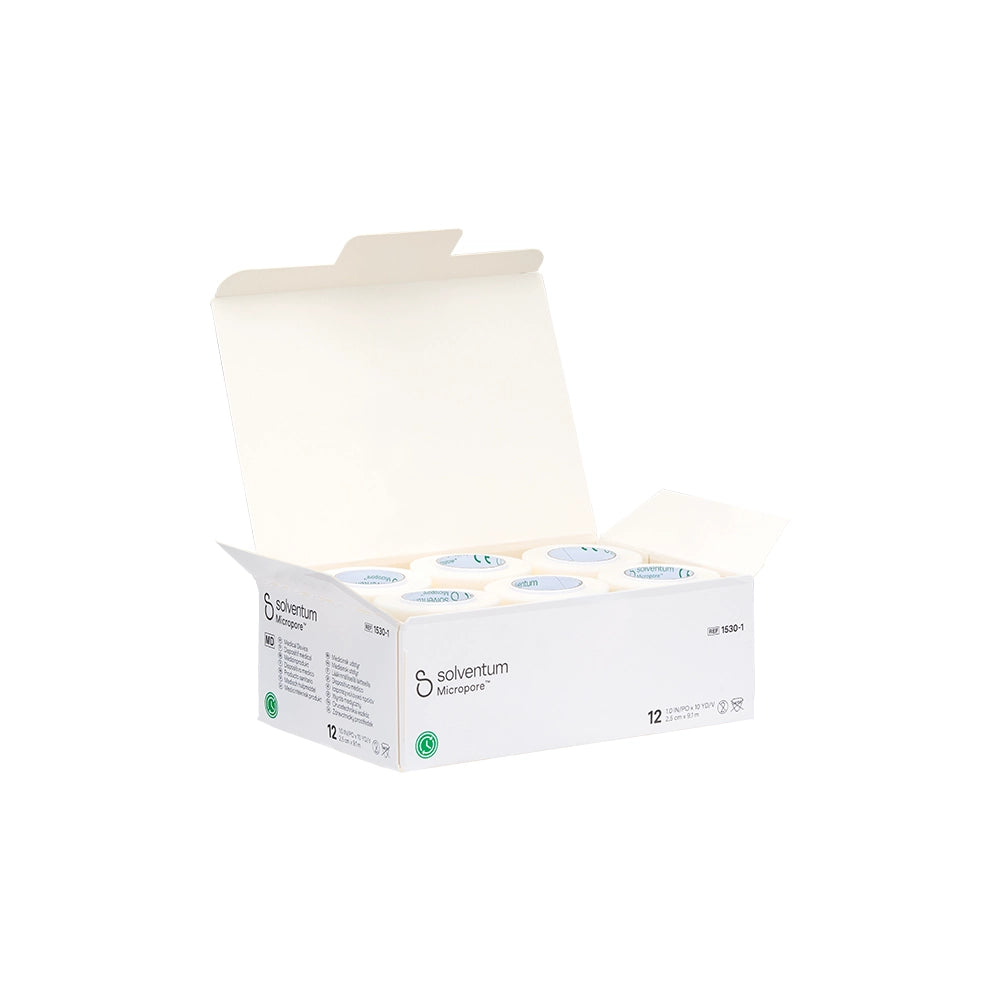 3M Micropore (Paper) Surgical Tape – 1" — Single or Case of 12