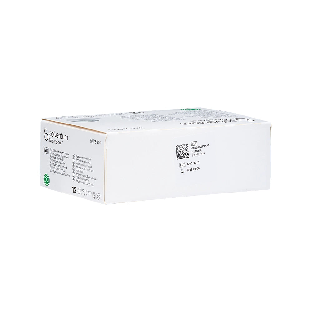 3M Micropore (Paper) Surgical Tape – 1" — Single or Case of 12