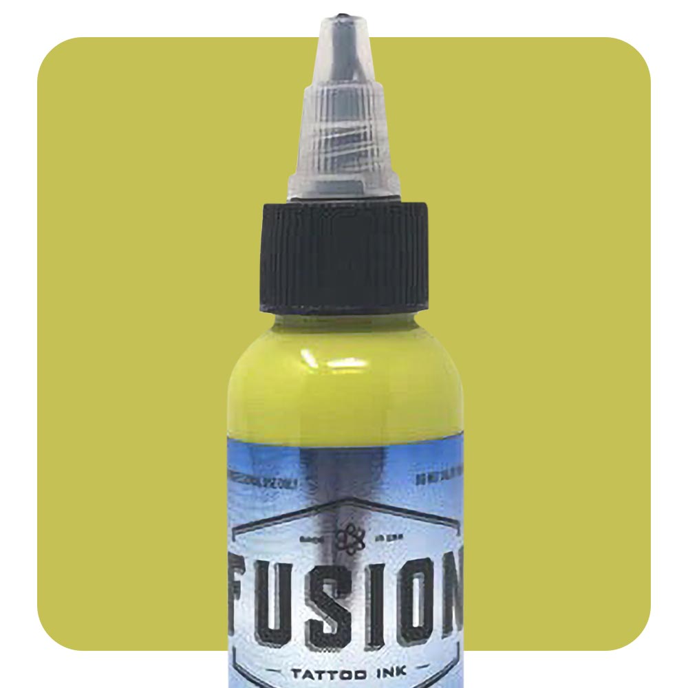 Neon Yellow — Fusion Tattoo Ink — Pick Size - Ultimate Tattoo Supply