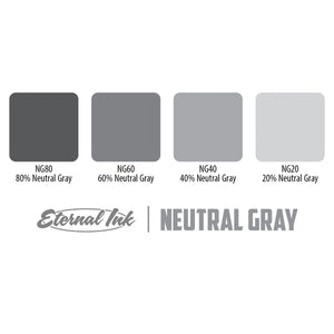 Eternal Ink - Neutral Opaque Set - Four 1oz. Bottles - Ultimate Tattoo Supply