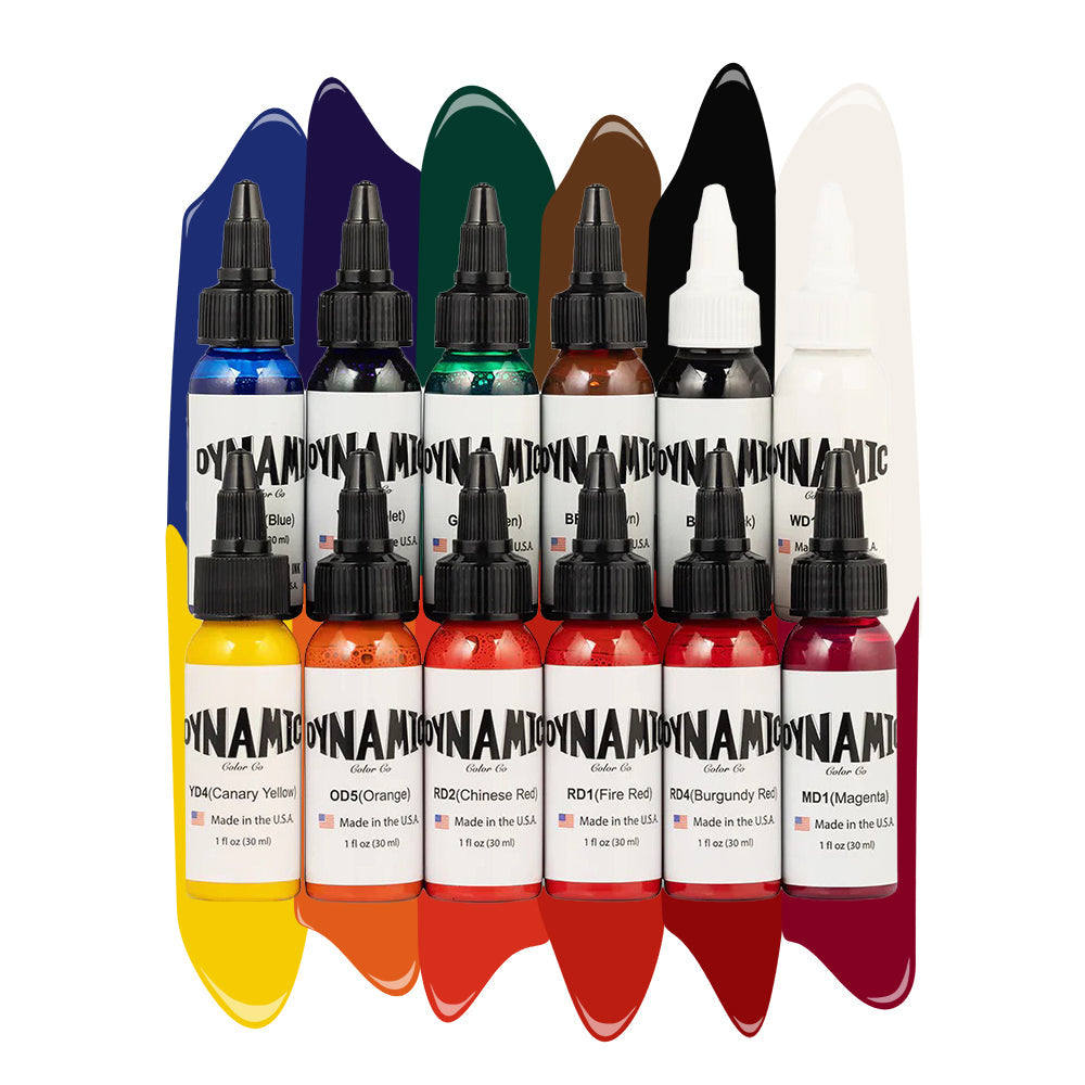 Dynamic OG Tattoo Ink Color Set — 1 oz. Bottles - Painful Pleasures